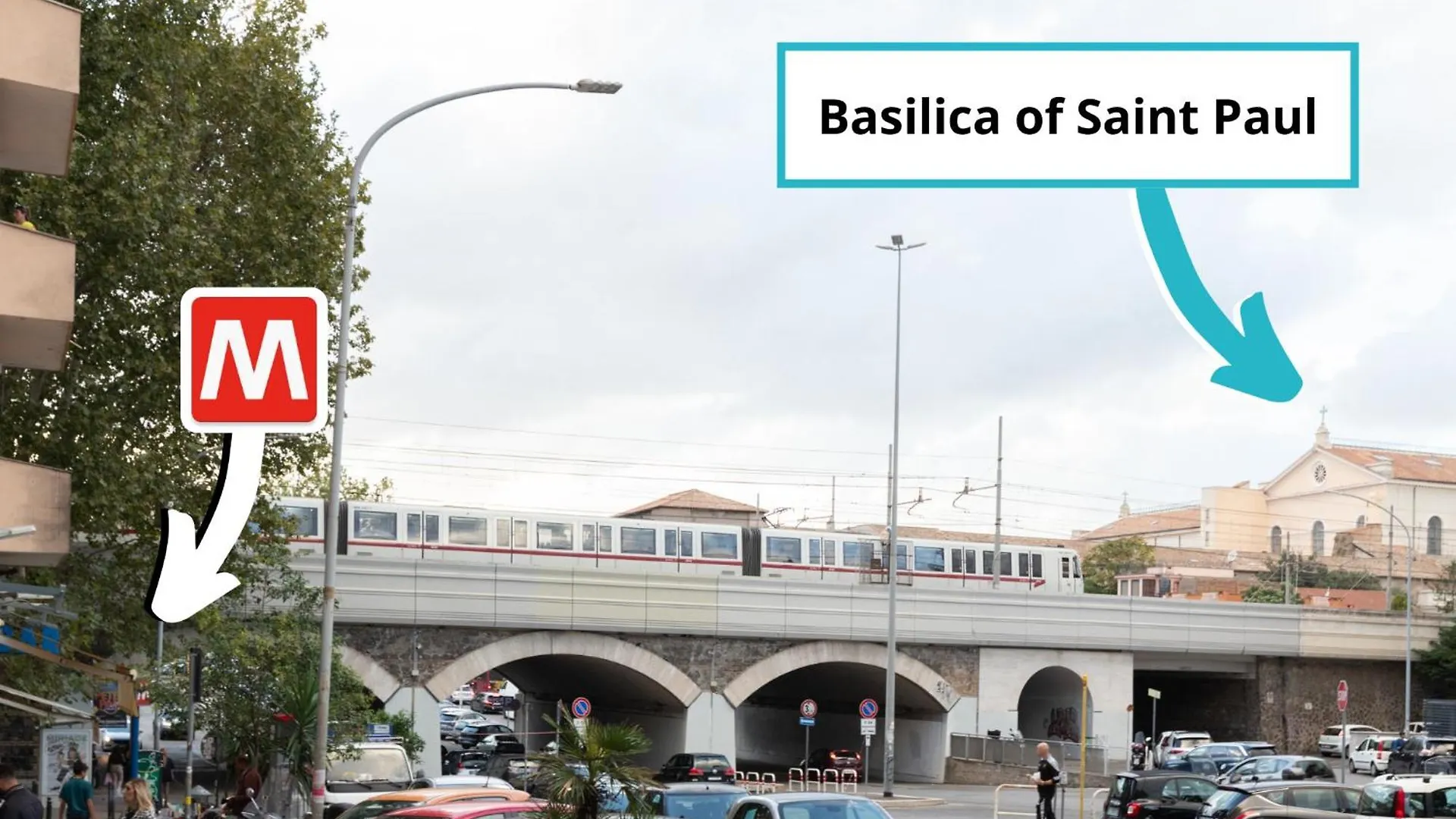 San Paolo Suites Metro Station Rom